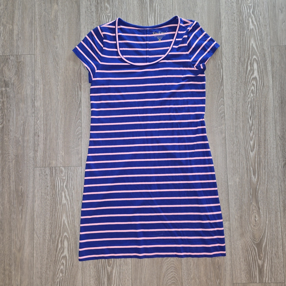 Lilly Pulitzer Striped Mini Dress in Blue and Pink
